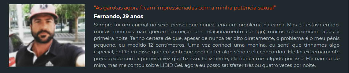 Depoimento 3 1 - libid gel funciona - o que é - benefícios e depoimentos